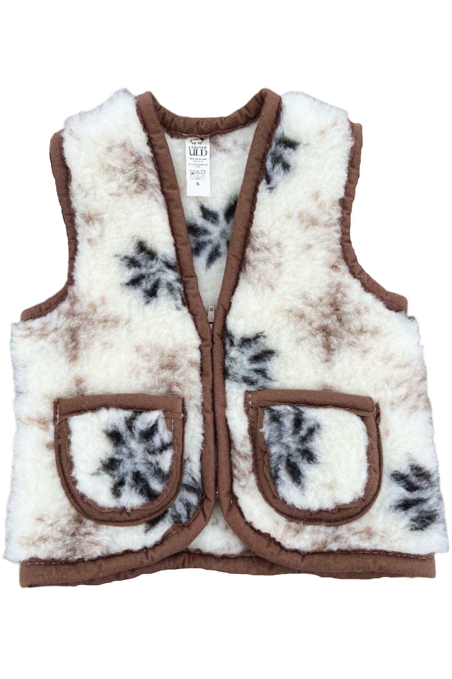 BURNIE MINI VEST - Warm and cozy kids wool vest from 100% Merino