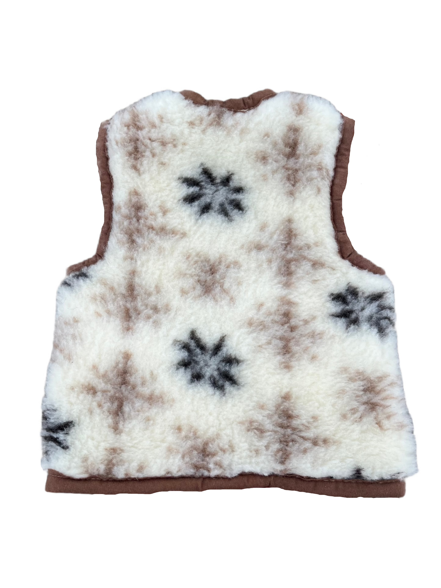 BURNIE MINI VEST - Warm and cozy kids wool vest from 100% Merino